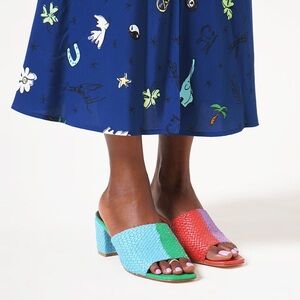 Charlotte Stone Multi-Color Lenu Heel in Size 10 - Worn handful of times!